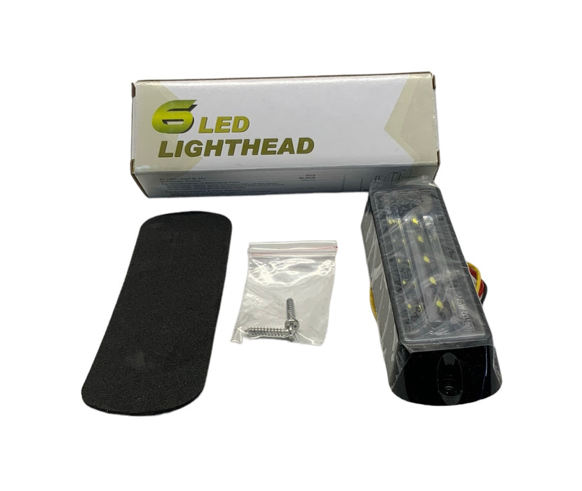 RSG 6 LED Lighthead Module, Red LED, Black Flange 18 Flash Patterns LED-533-03