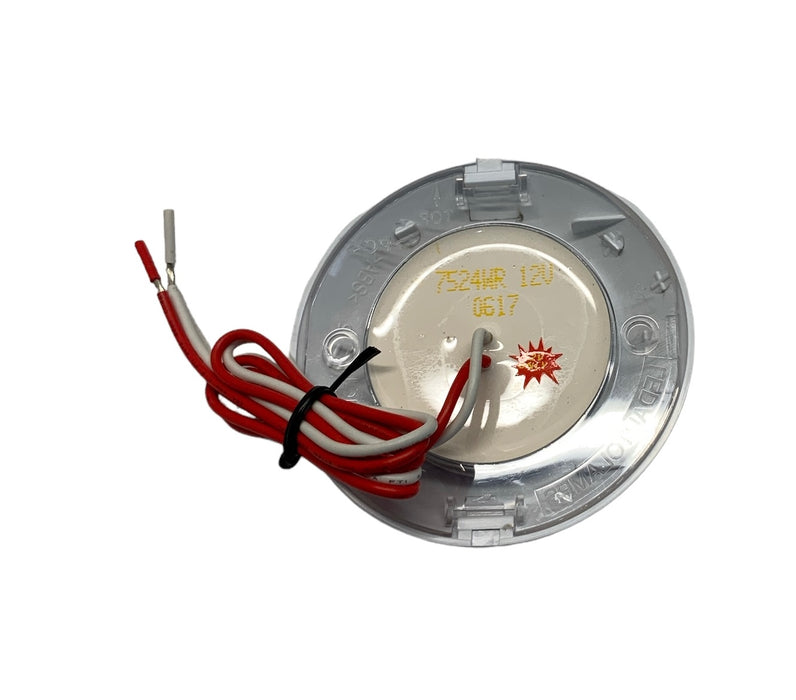 Small Interior Round Red & White LED Light 12v LED-855-01