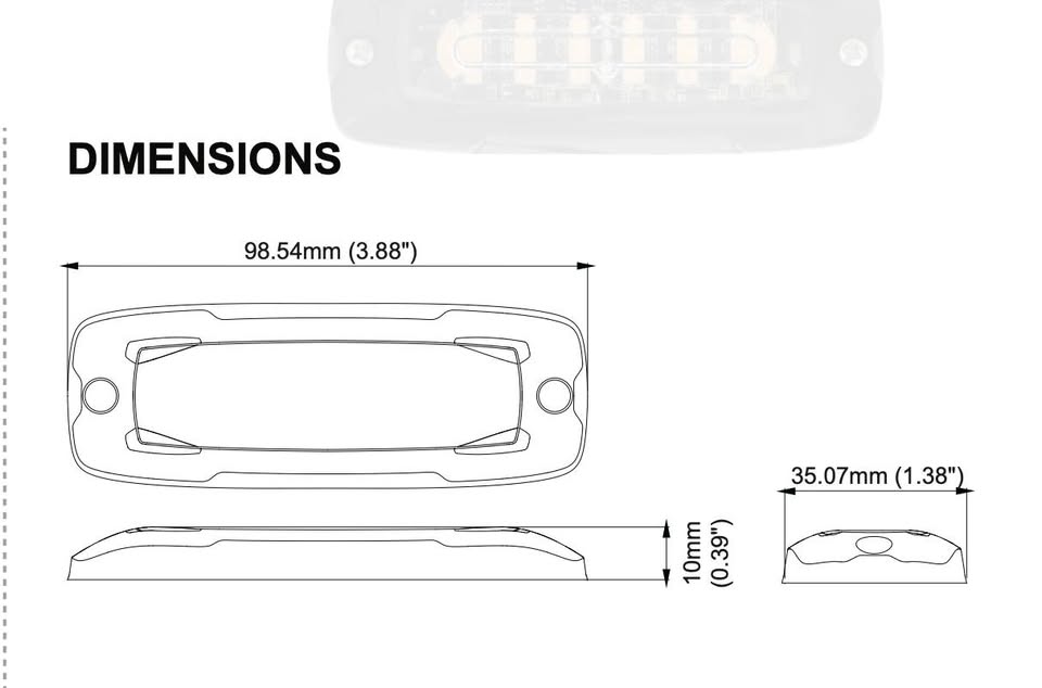 Axixtech XT6 LED Warning Light