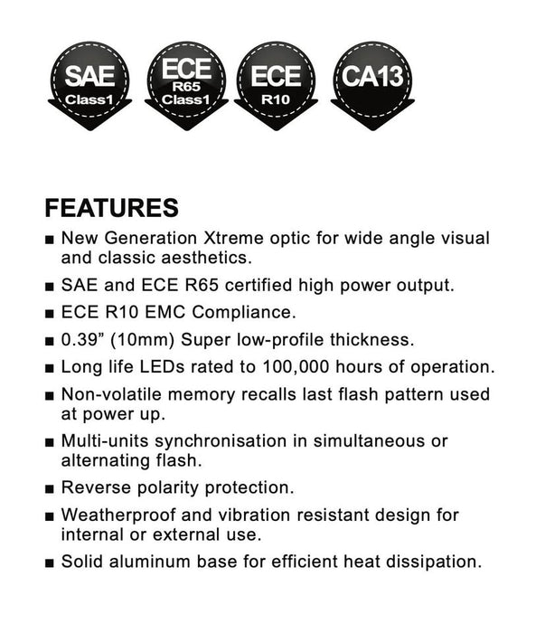 Axixtech XT6 LED Warning Light