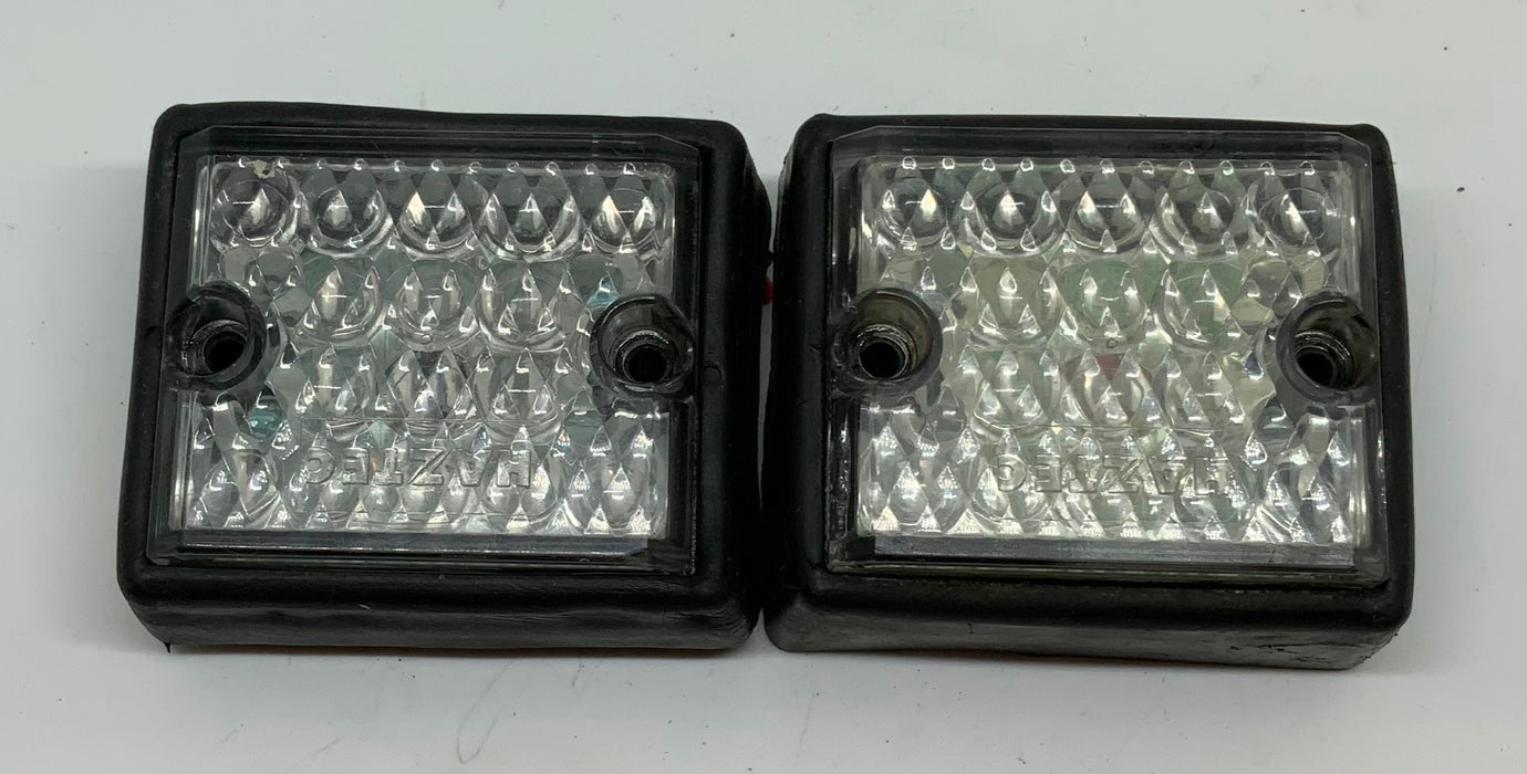 Used Set Of Two LED Lightheads Single Colour Blue Steady Burn 12v